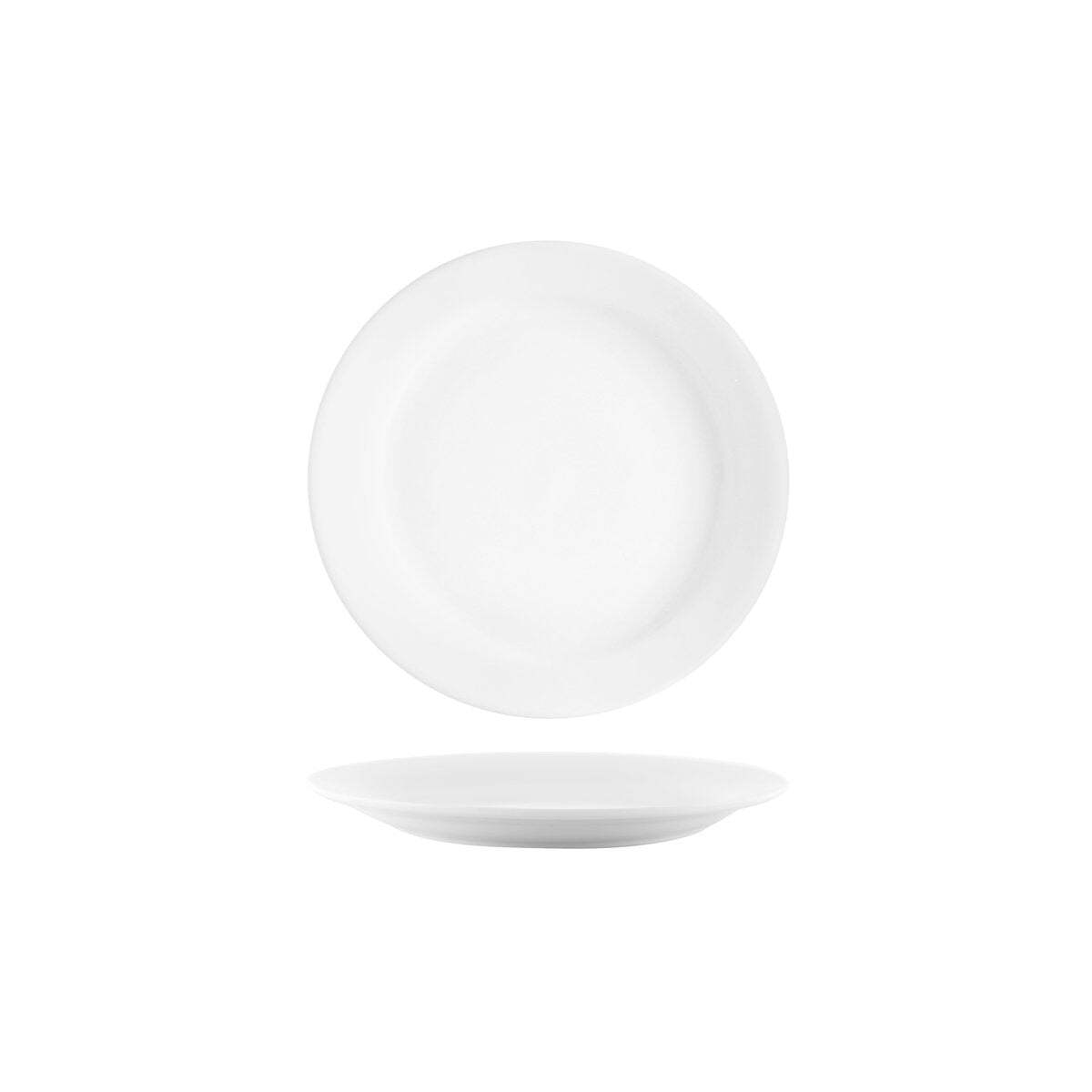 Vitroceram Round Plate-180mm Narrow Rim White