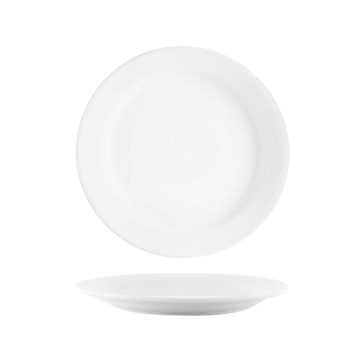 Vitroceram Round Plate-230mm Narrow Rim White