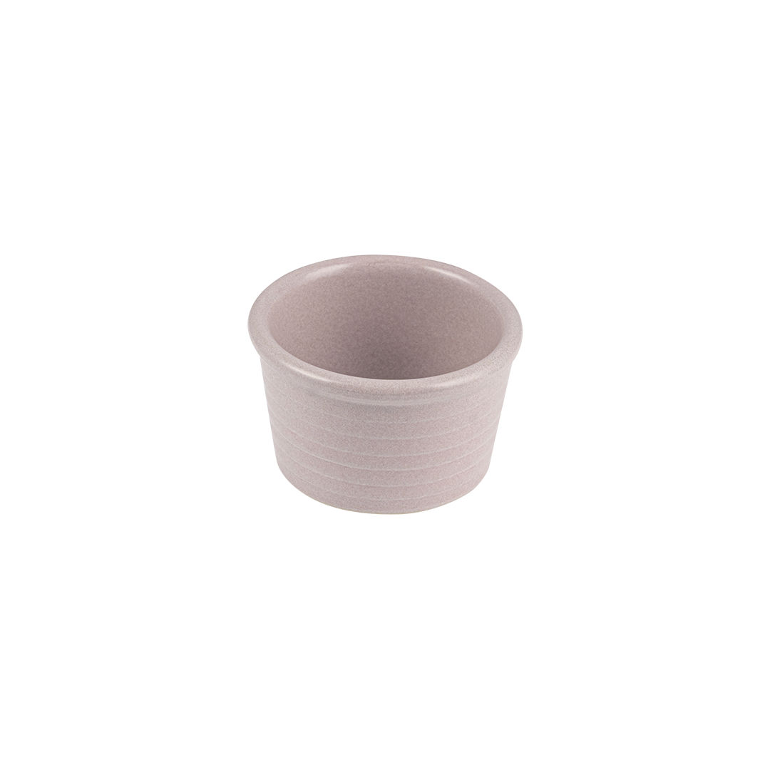 Zuma Pearl Ramekin-Ribbed, 85mm Ø /50mm H Blush