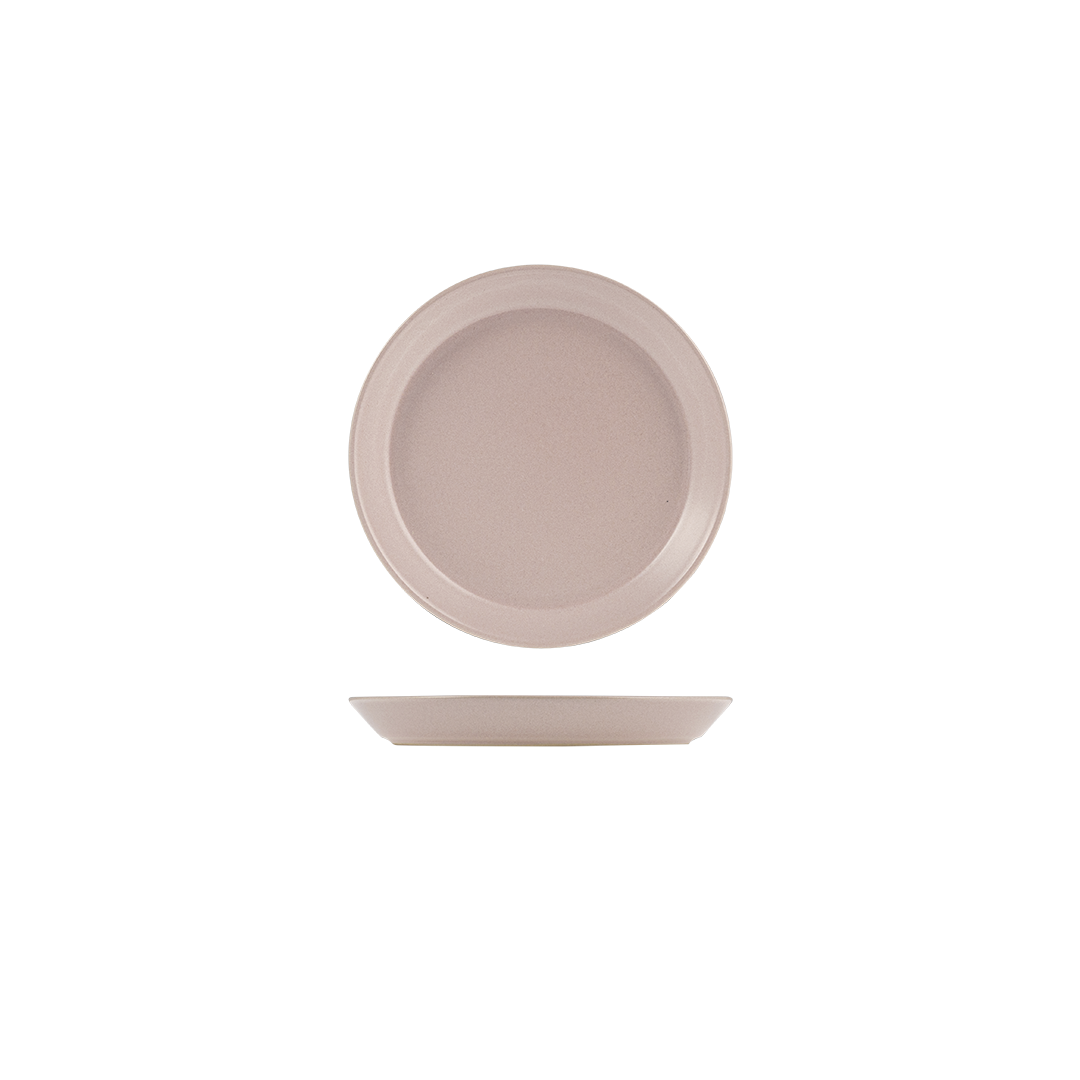 Zuma Pearl Tapered Plate-170mm Ø / 24mm H Blush