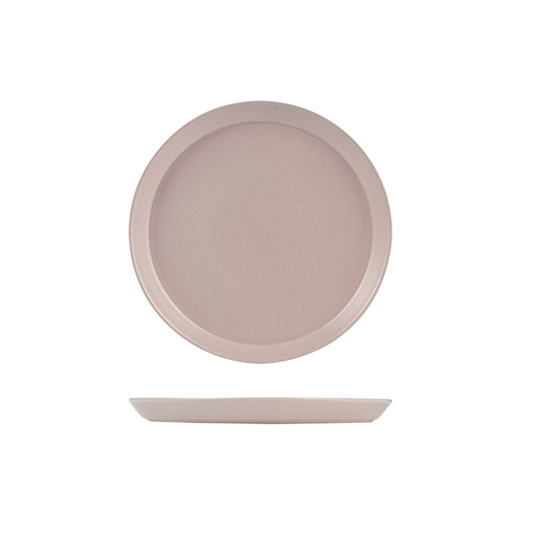 Zuma Pearl Tapered Plate-240mm Ø / 24mm H Blush