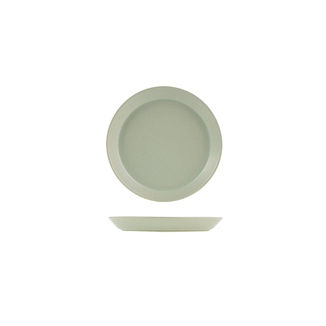 Zuma Pearl Tapered Plate-170mm Ø / 24mm H Pistachio