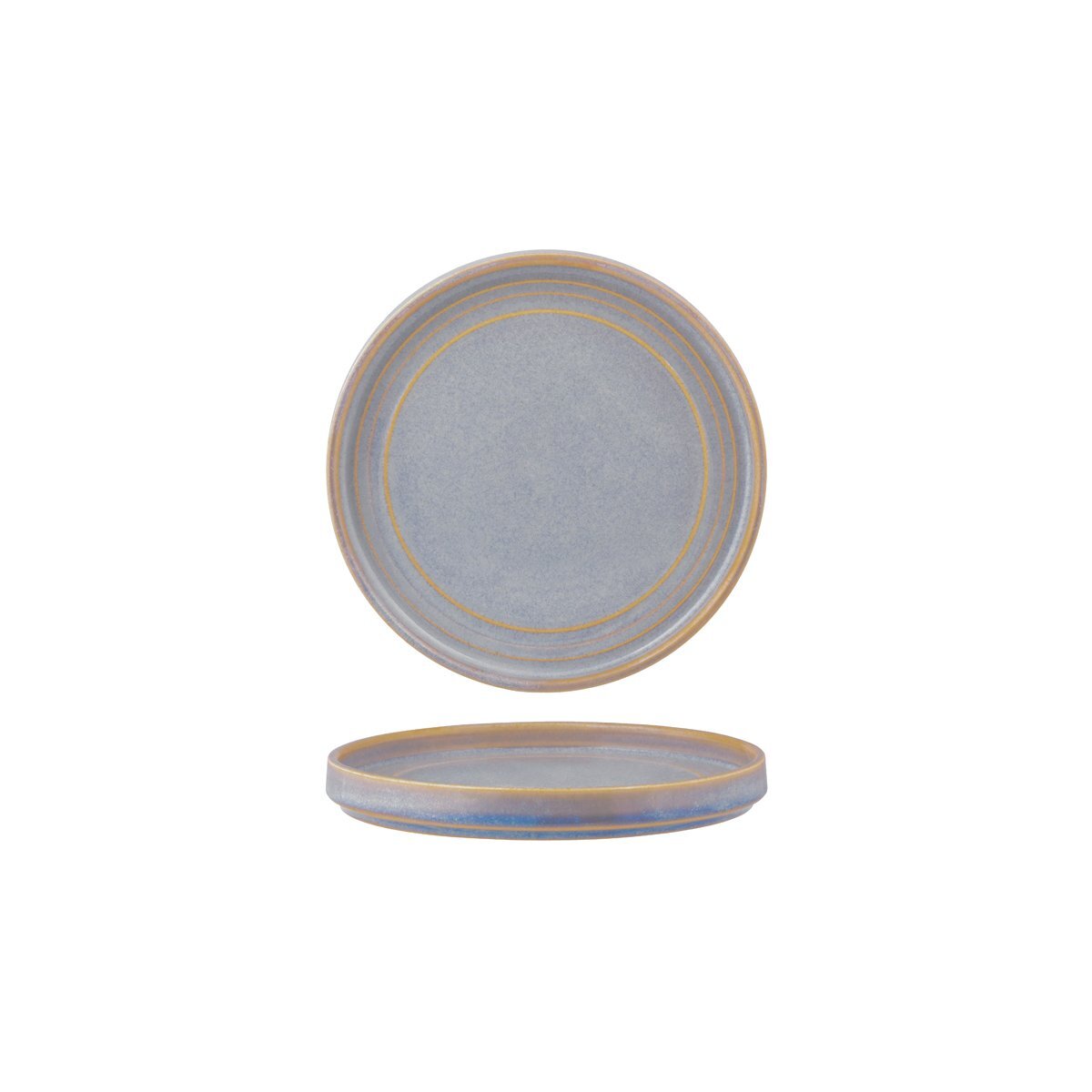 Tablekraft Urban Loft Round Plate 185x206mm Azure Blue