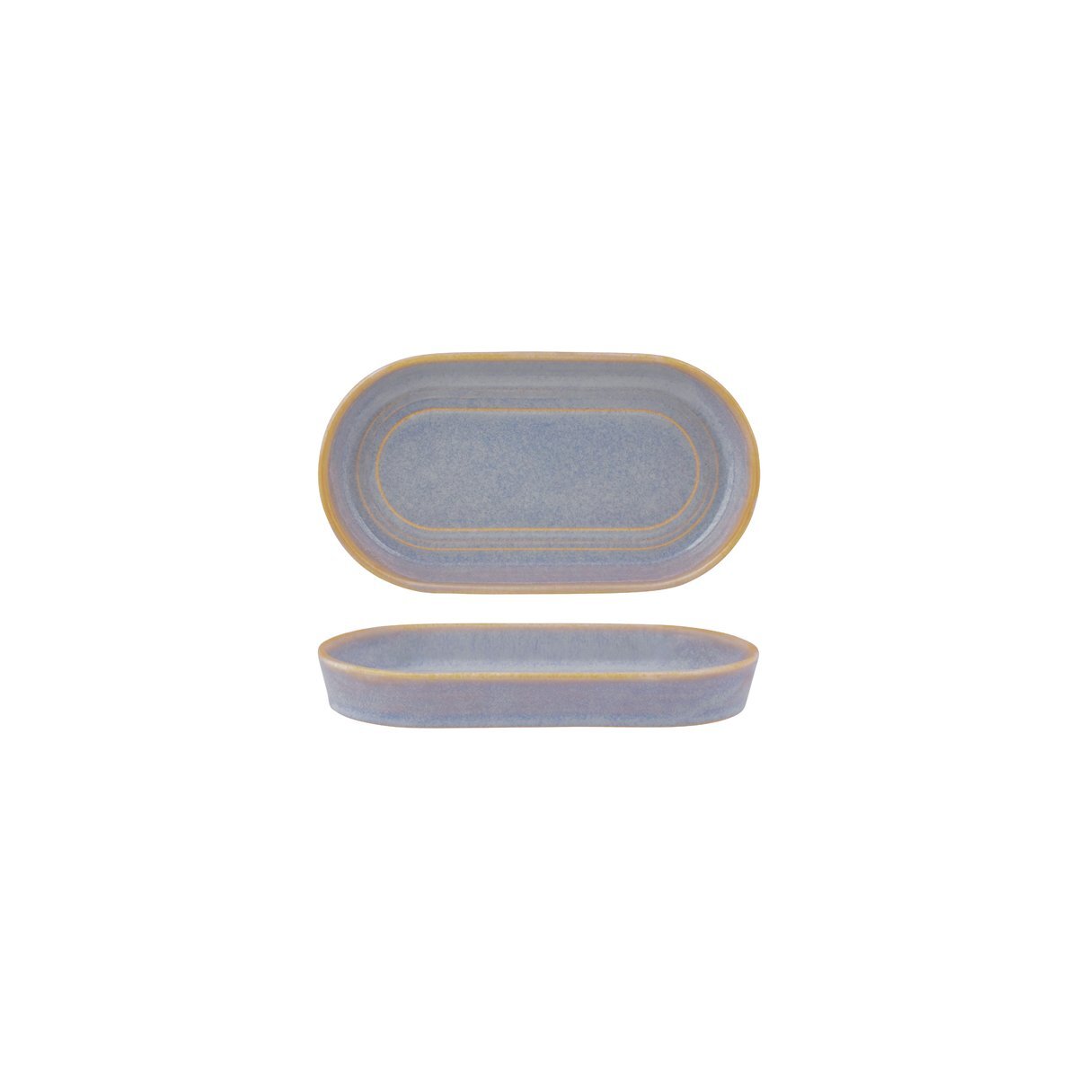 Tablekraft Urban Loft Oval Platter 180x98x25mm Azure Blue