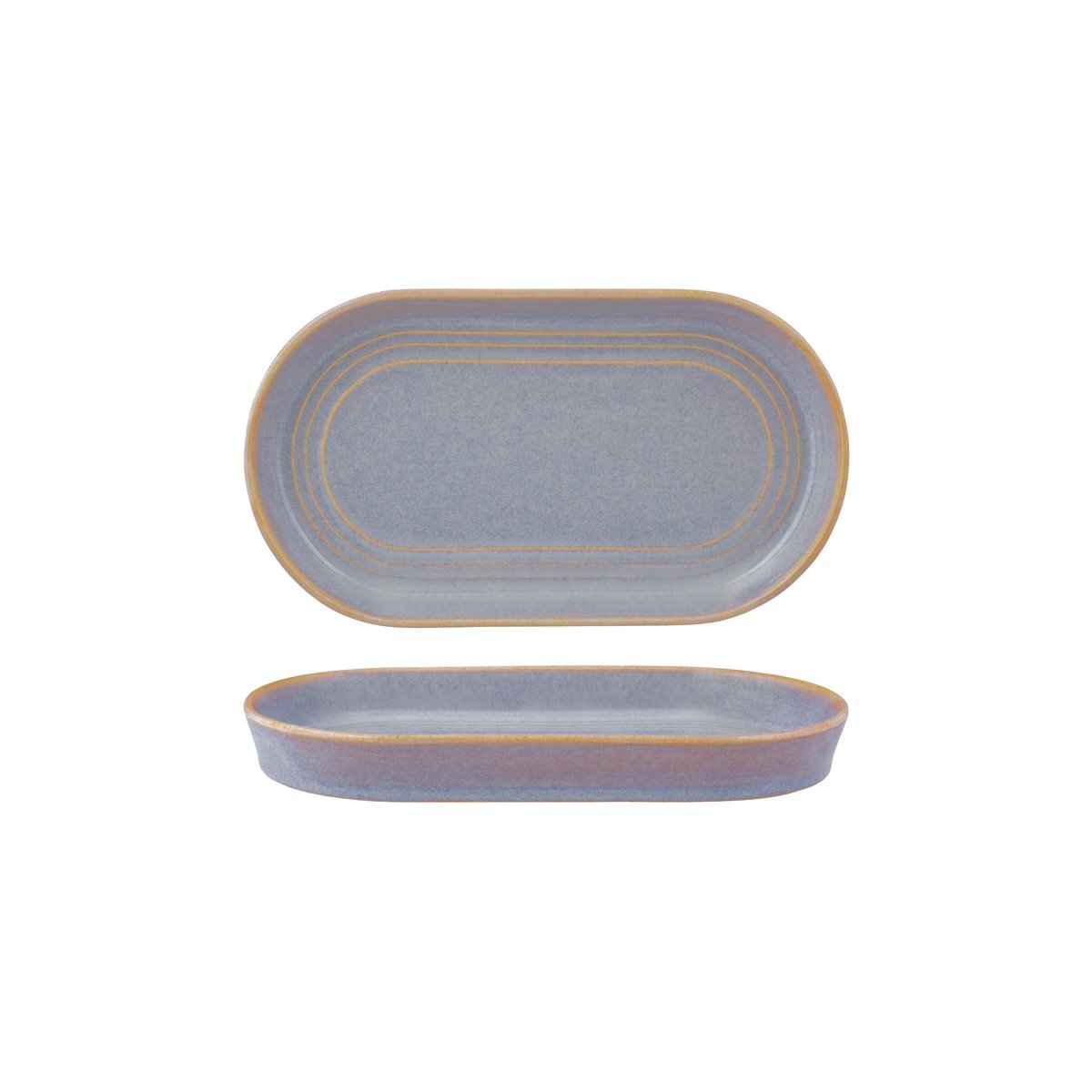 Tablekraft Urban Loft Oval Platter 240x137x27mm Azure Blue