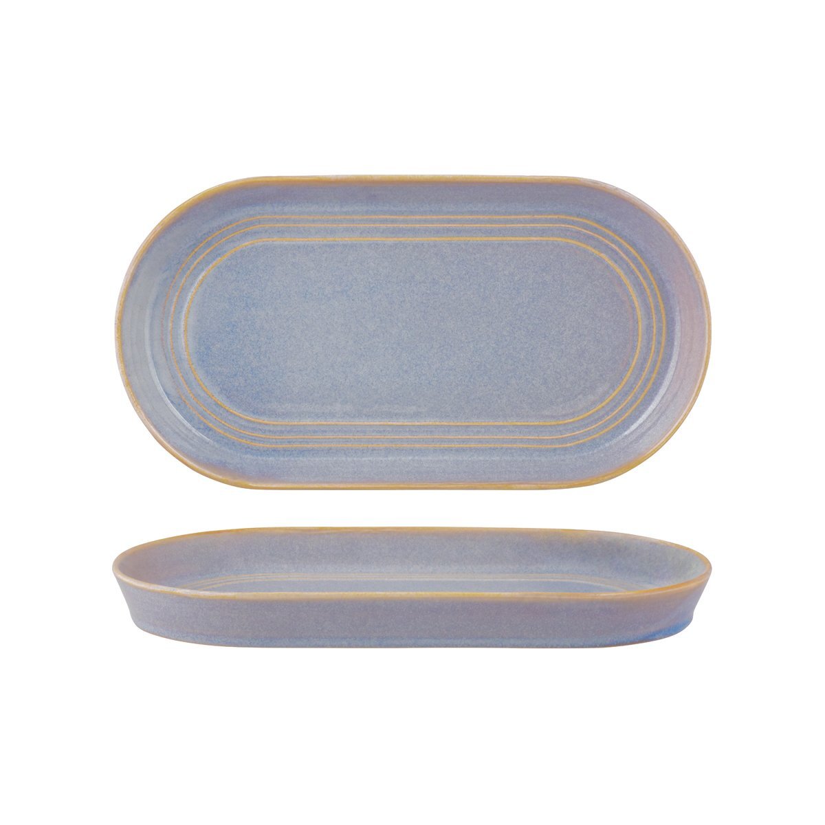 Tablekraft Urban Loft Oval Platter 305x165x30mm Azure Blue