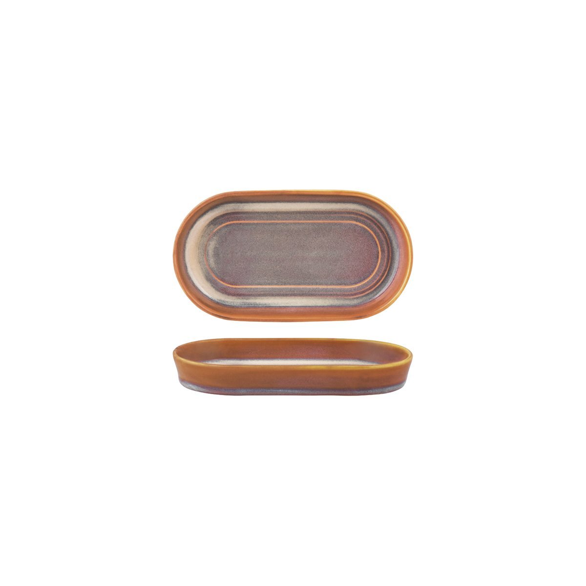 Tablekraft Urban Loft Oval Platter 180x98x25mm Auburn