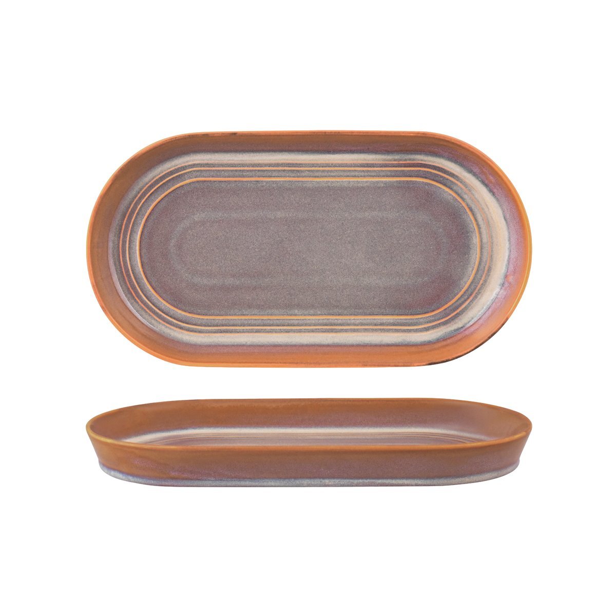 Tablekraft Urban Loft Oval Platter 305x165x30mm Auburn