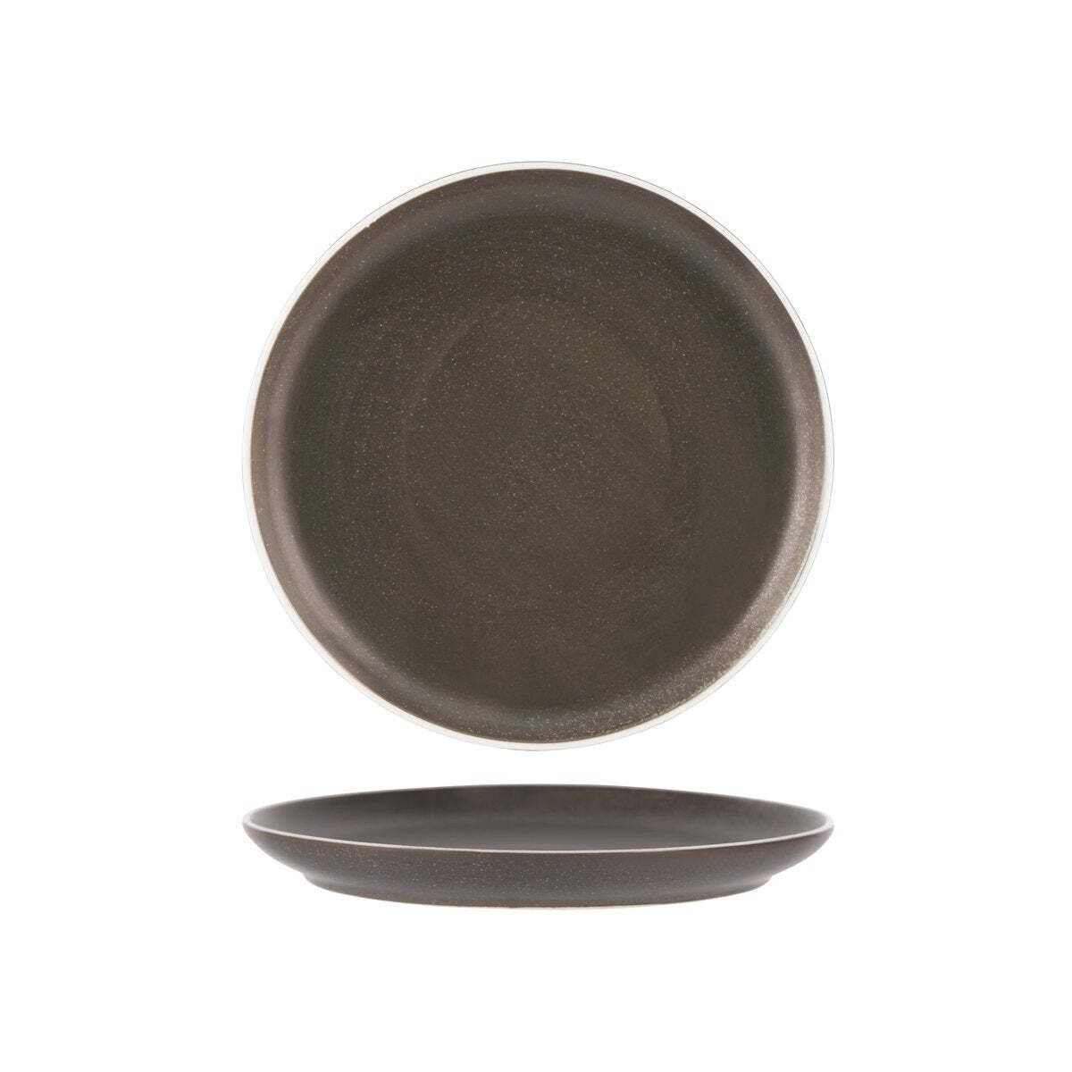 Tablekraft Urban Round Coupe Plate 265x28mm Dark Grey