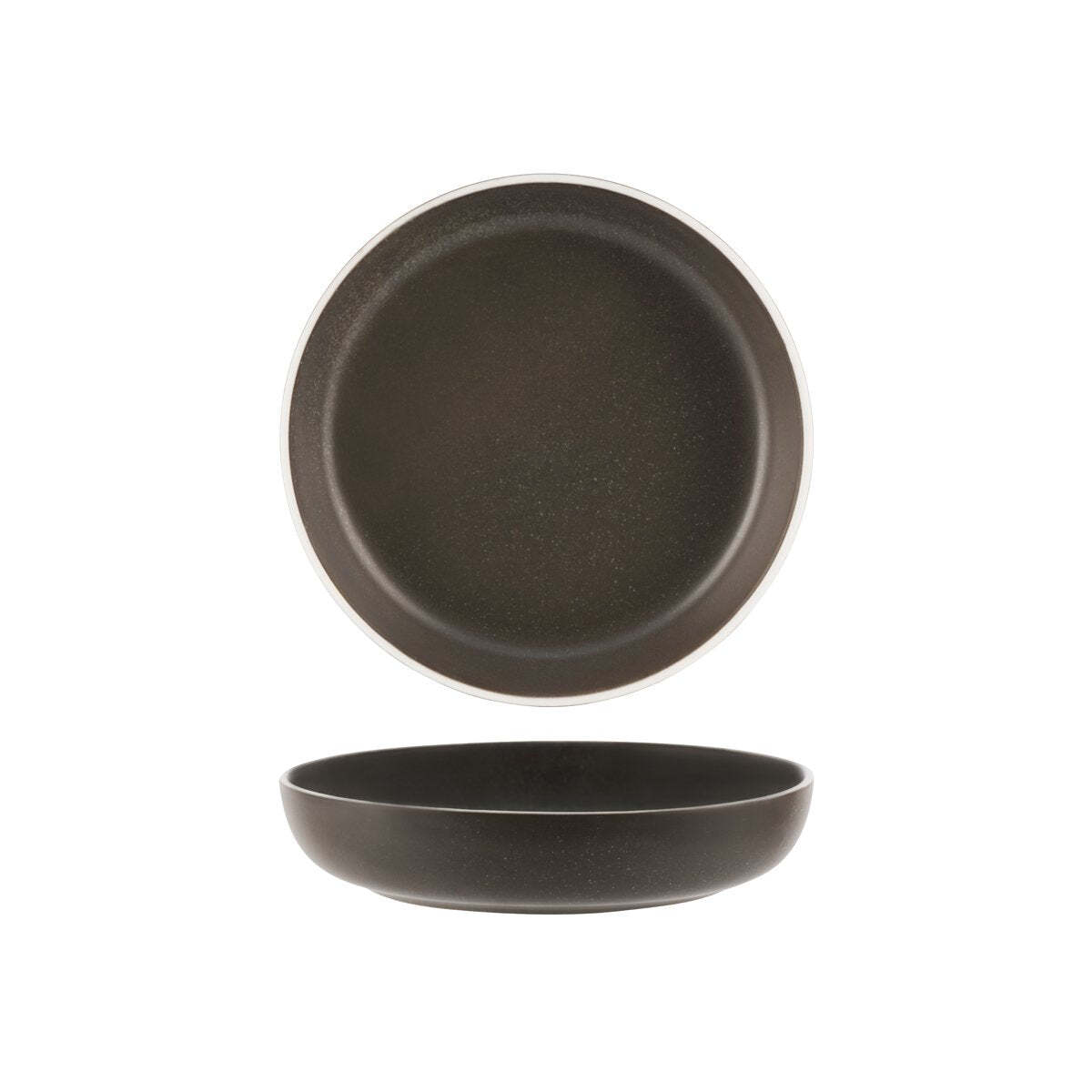 Tablekraft Urban Round Coupe Bowl 210x45mm Dark Grey