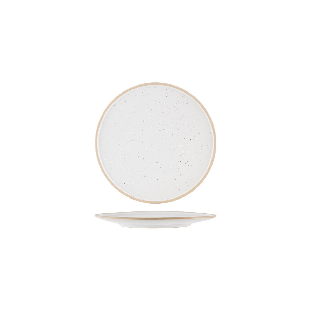 Tablekraft Soho Round Plate 200x10mm White Pebble