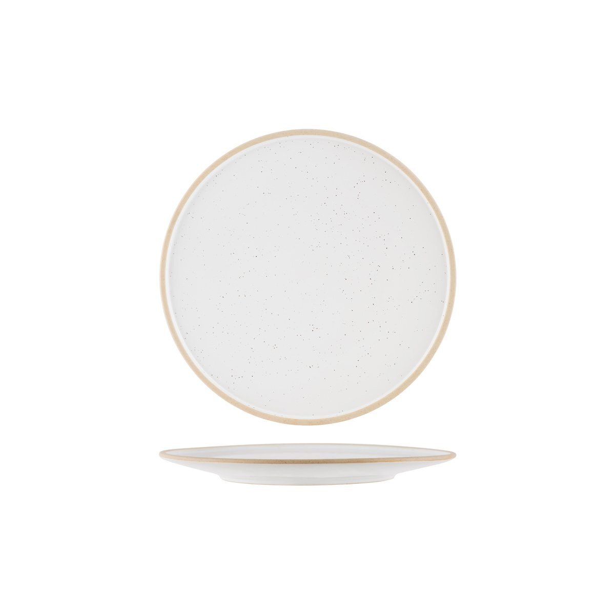 Tablekraft Soho Round Plate 255x10mm White Pebble