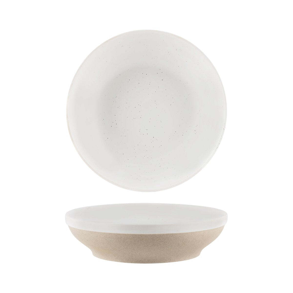 Tablekraft Soho Round Coupe Bowl 230x55mm White Pebble