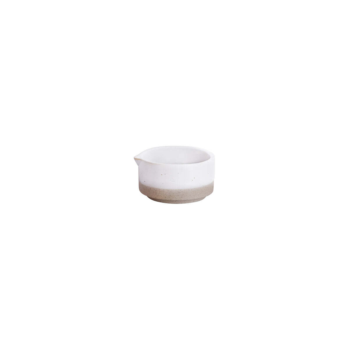 Tablekraft Soho Sauce Jug N/Hdl 76x70x30mm 80ml White Pebble