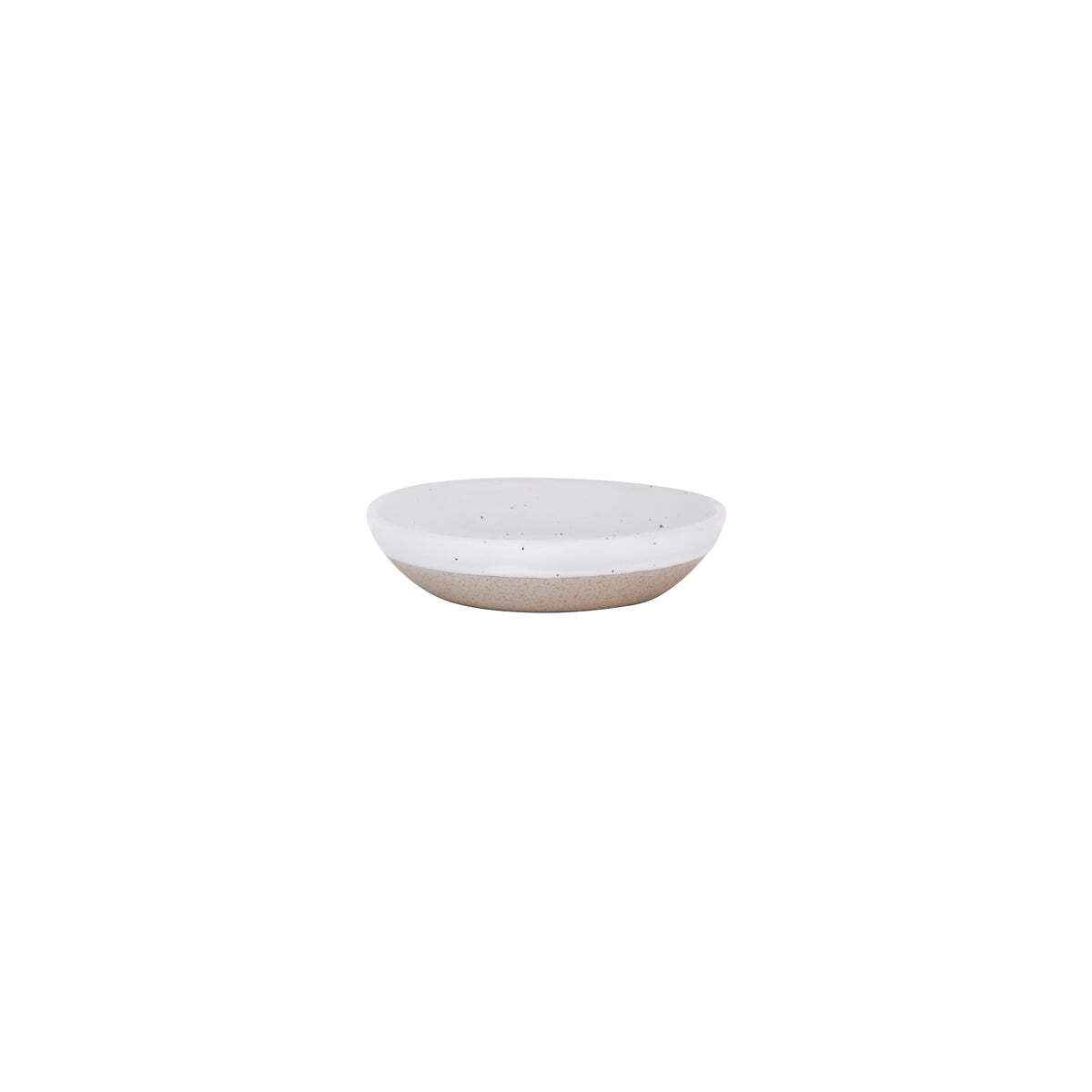 Tablekraft Soho Round Coupe Dish 103x95x25mm White Pebble