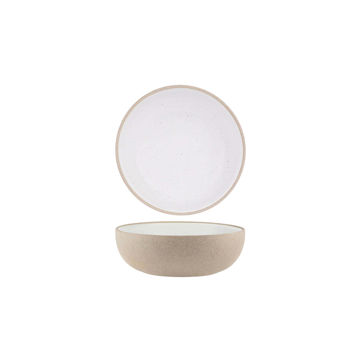 Tablekraft Soho Round Deep Bowl 170x55mm White Pebble