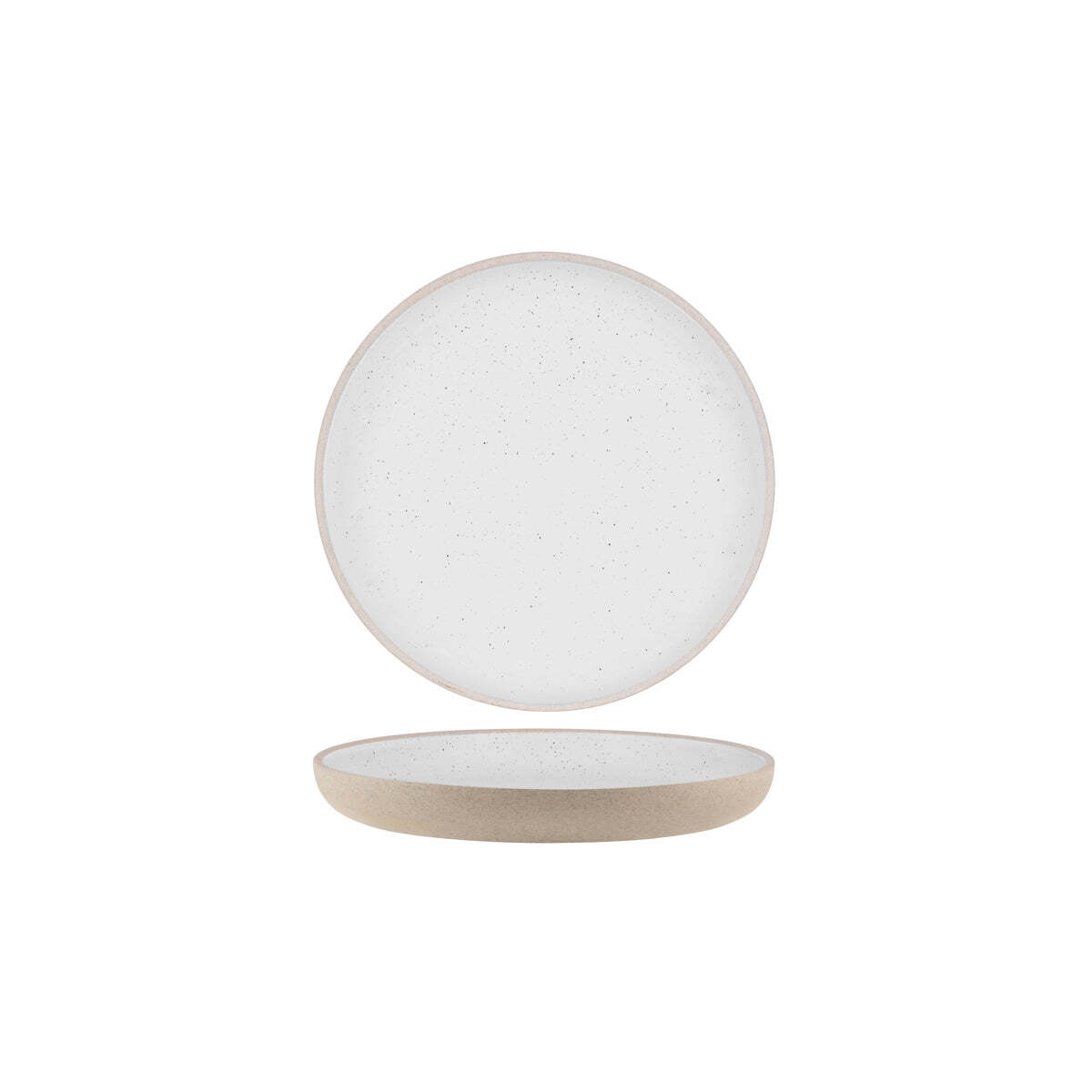 Tablekraft Soho Round Deep Coupe Plate 255x32mm White Pebble