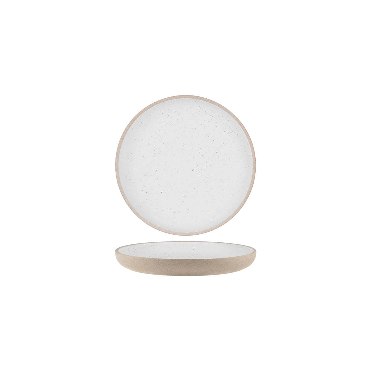 Tablekraft Soho Round Deep Coupe Plate 235x30mm White Pebble