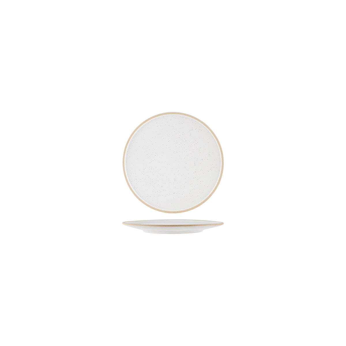 Tablekraft Soho Round Plate 160mm White Pebble