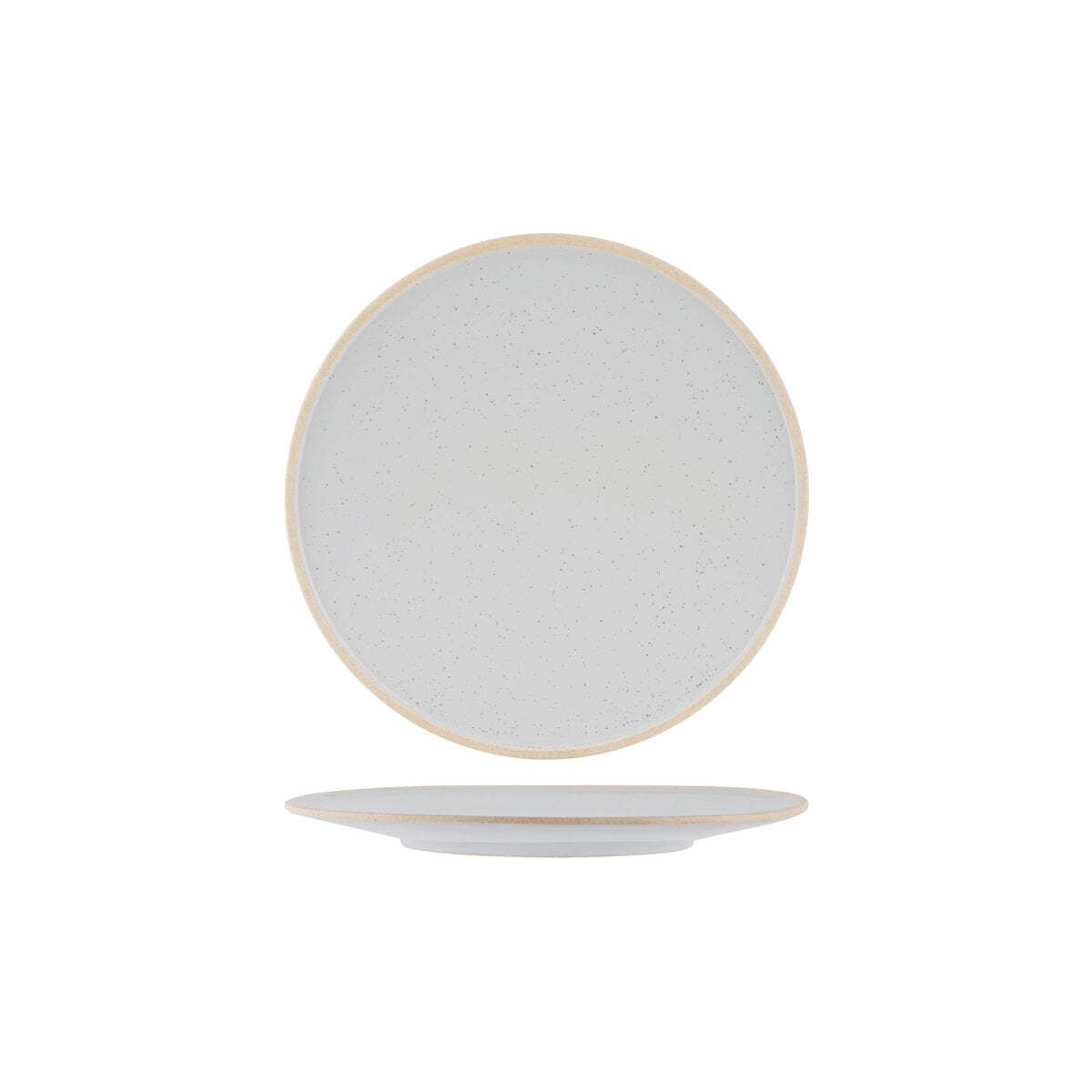 Tablekraft Soho Round Plate 255x10mm Reactive Limestone