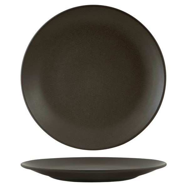 Zuma Round Coupe Plate-310mm Ø Charcoal