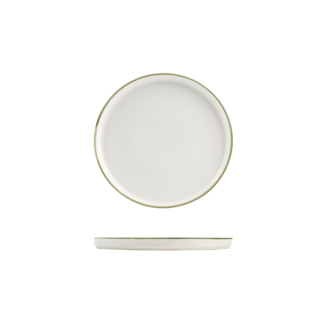 NMC Homestead Walled Plate-300mm Ø / 22mm H Olive