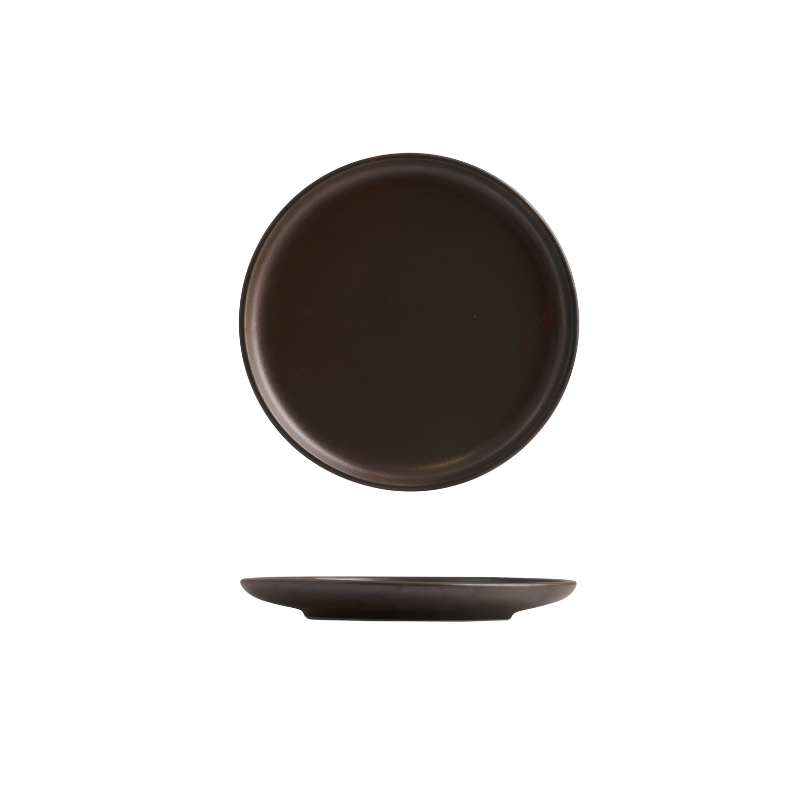 Moda Porcelain Rust Round Plate - 200mm Ø 