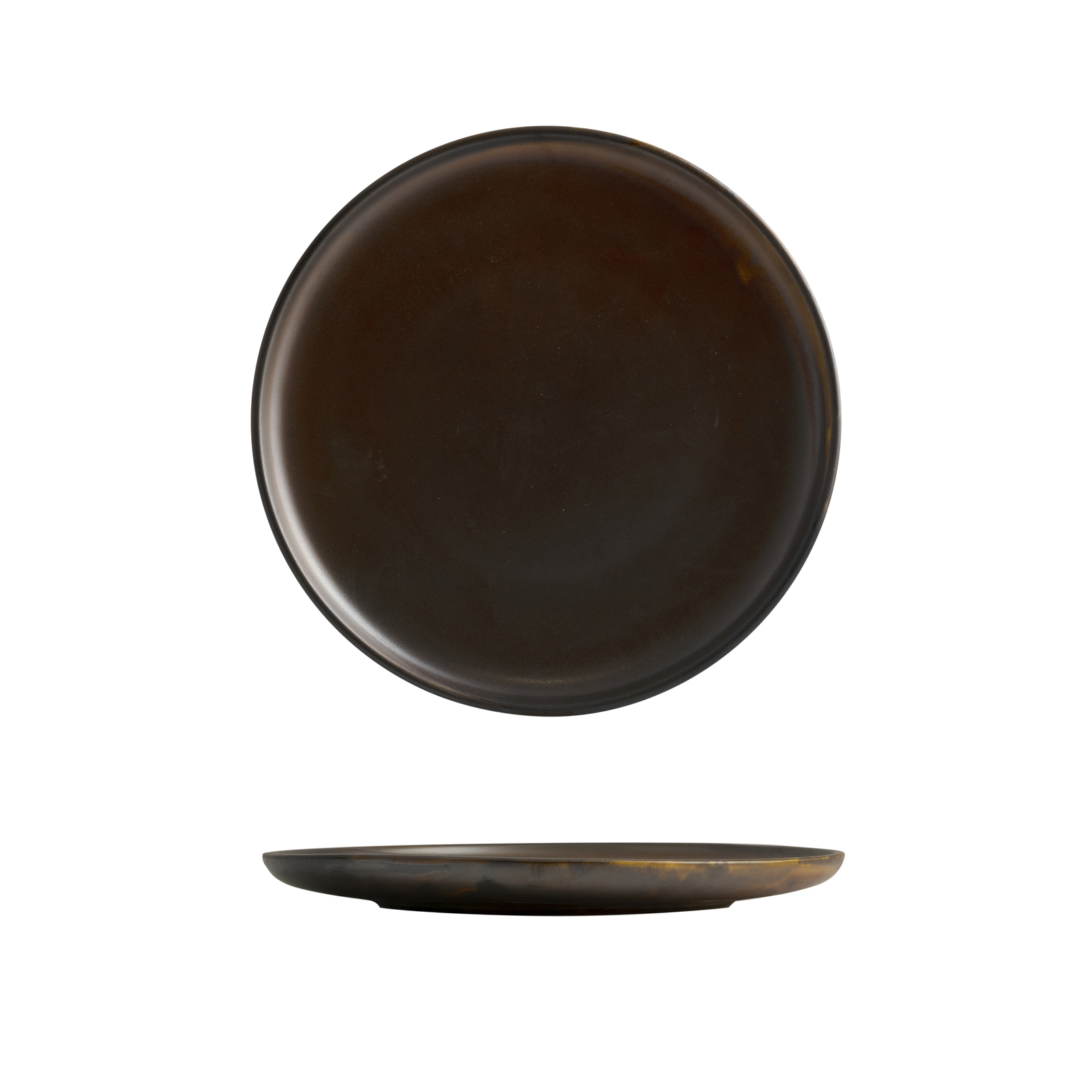 Moda Porcelain Rust Round Plate - 260mm Ø 