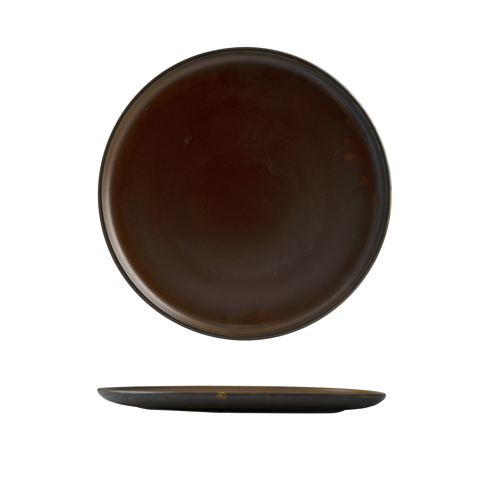 Moda Porcelain Rust Round Plate - 290mm Ø 