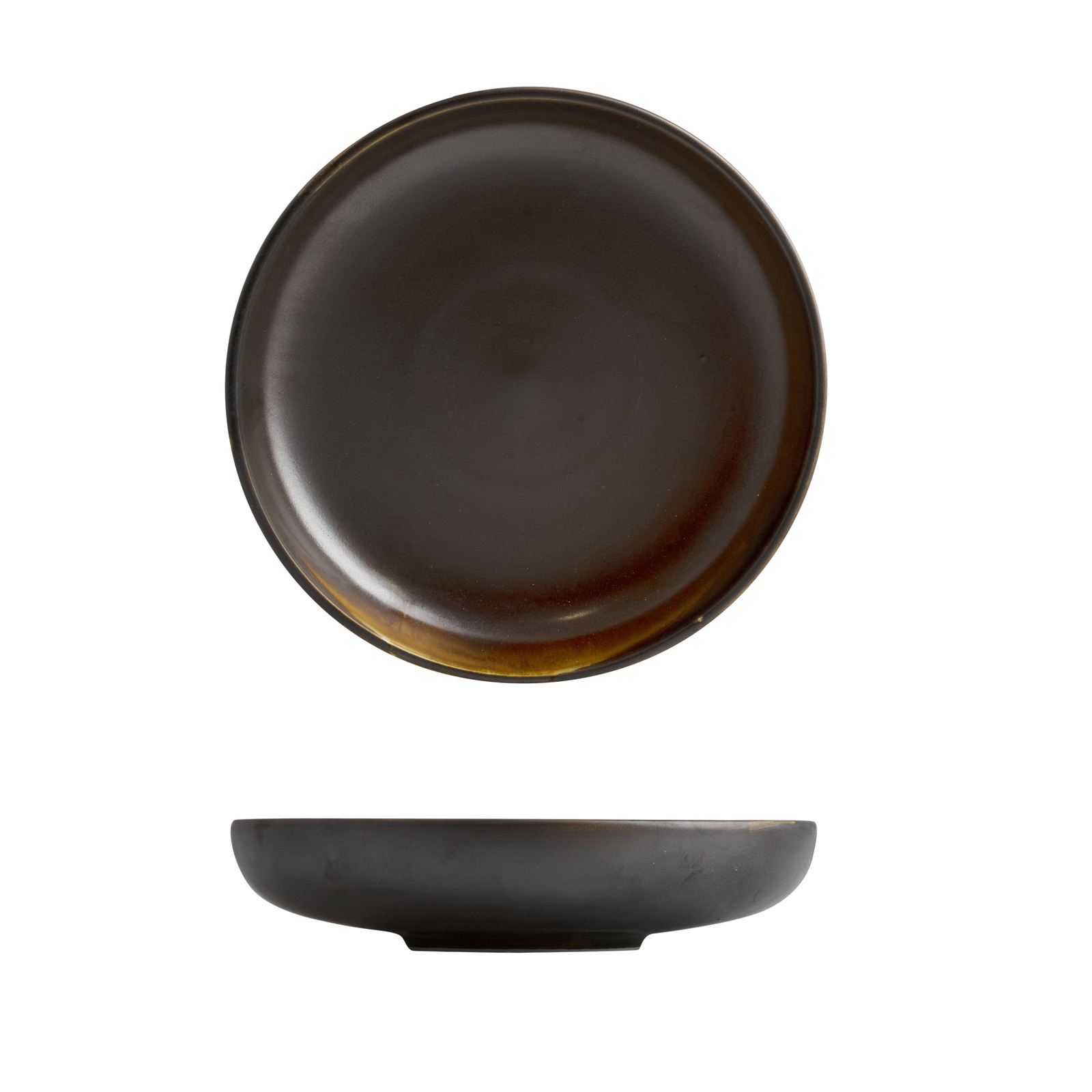 Moda Porcelain Rust Round Share Bowl - 245mm Ø 