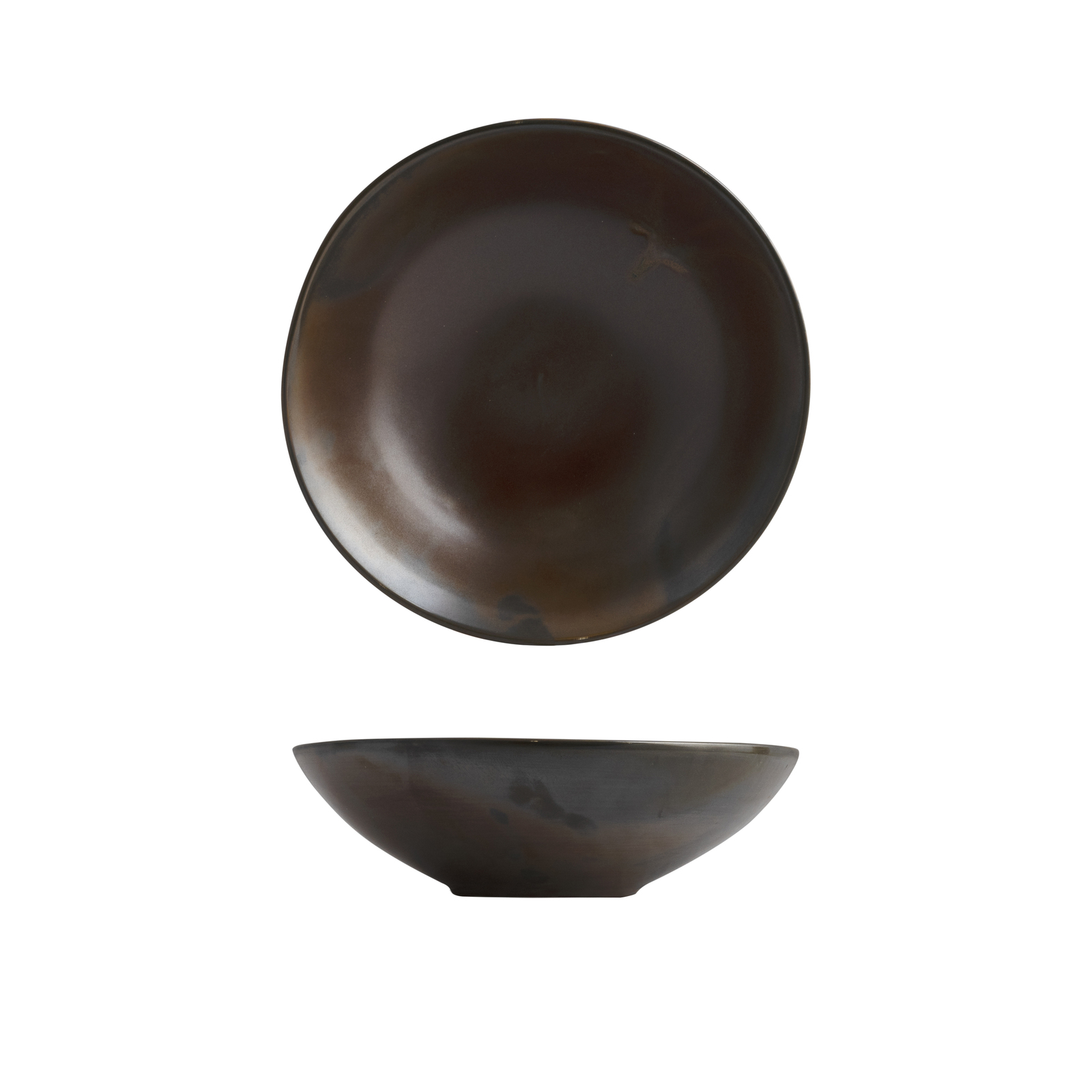 Moda Porcelain Rust Round Bowl - 230mm Ø 