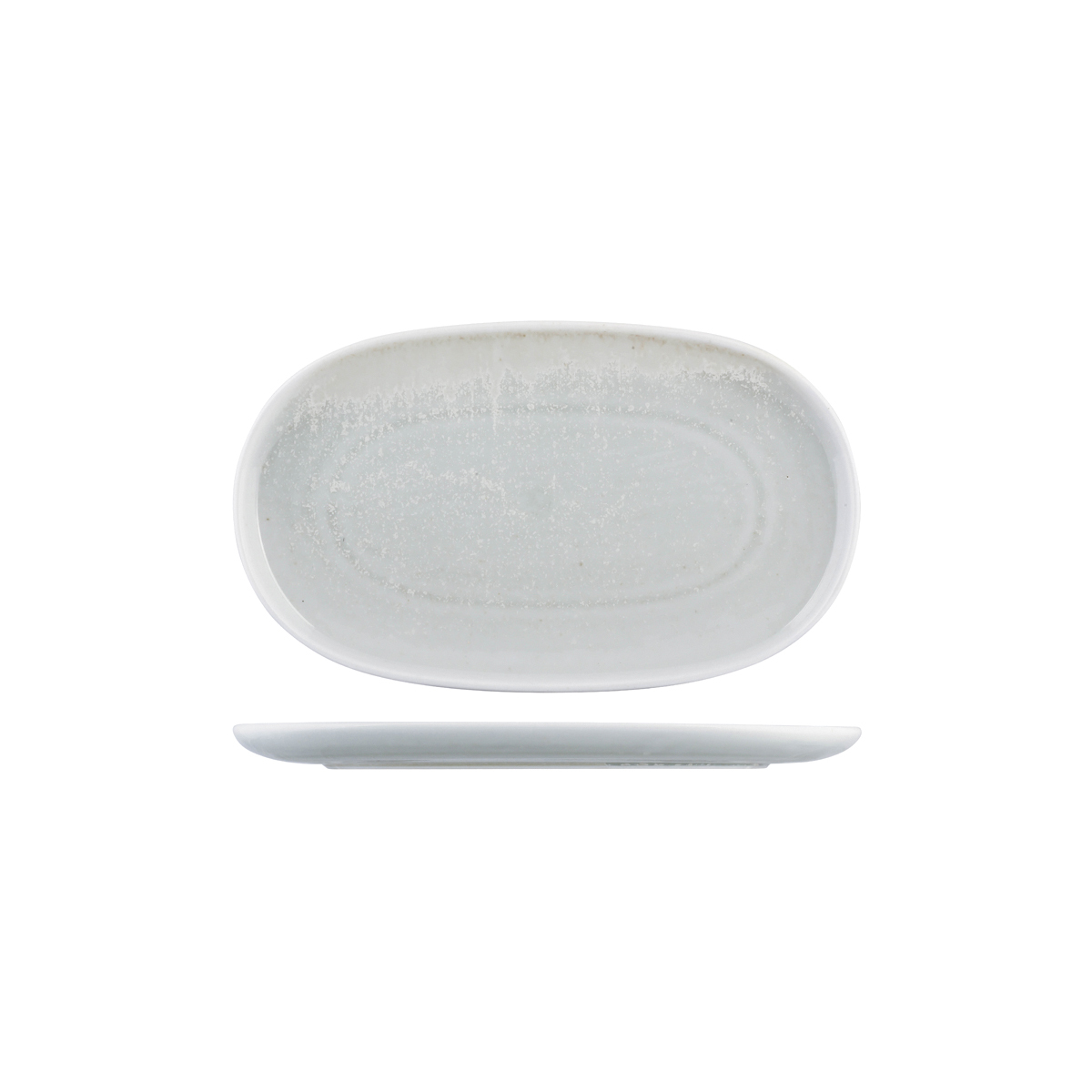 Moda Porcelain Willow Oval Coupe Plate-305X180mm 