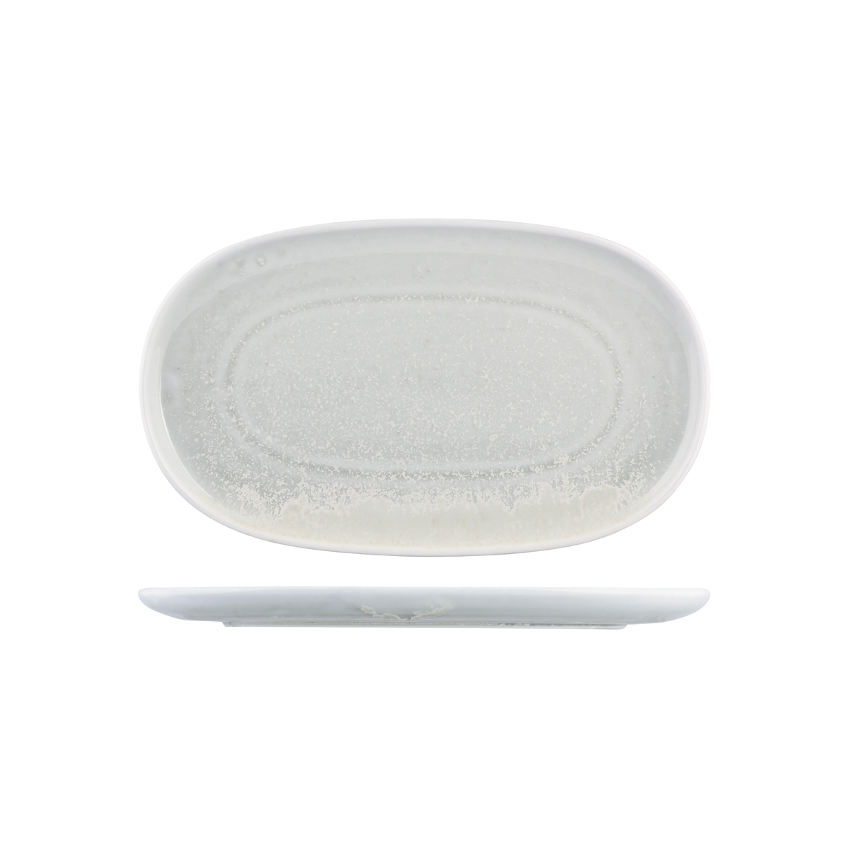 Moda Porcelain Willow Oval Coupe Plate-355X215mm 