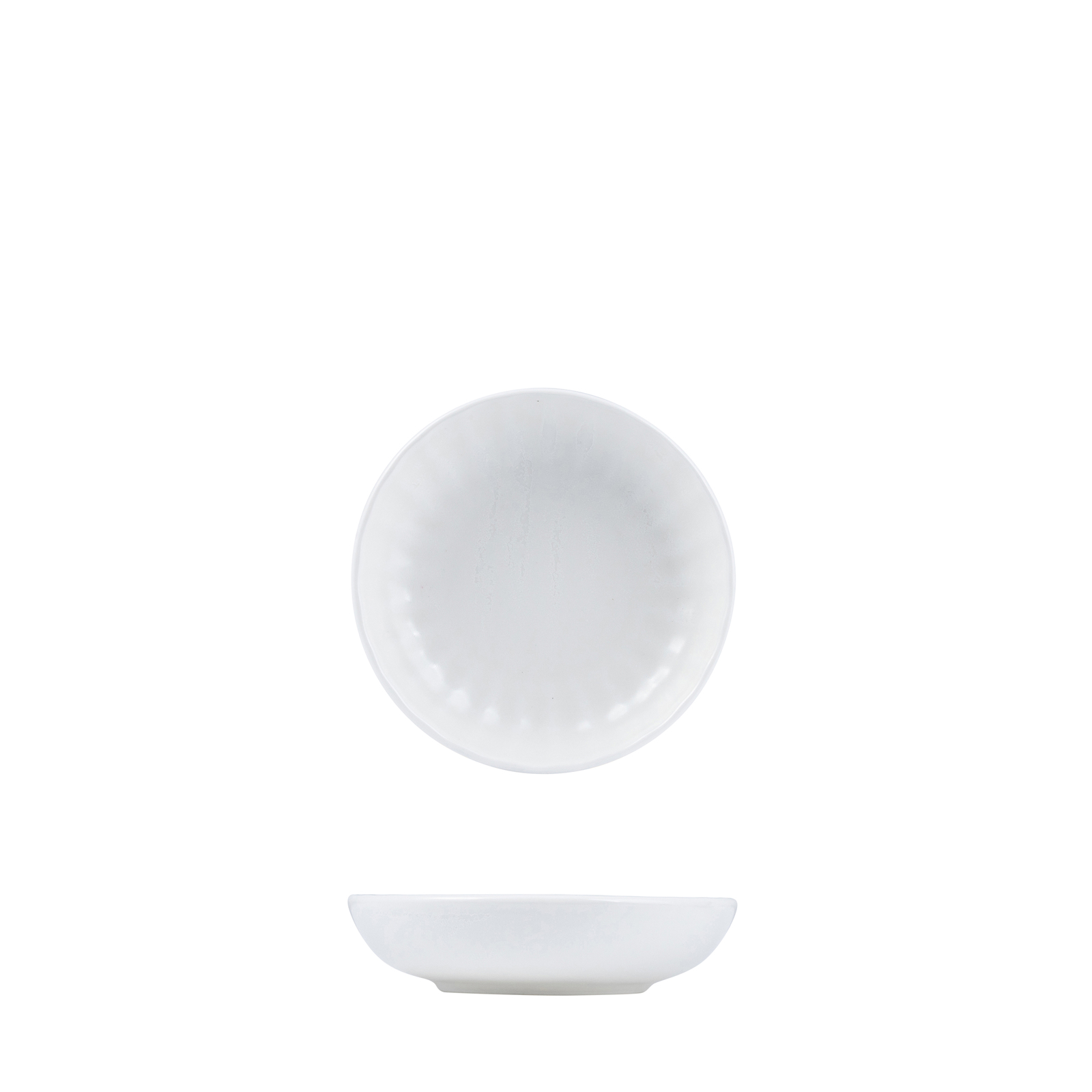 Moda Porcelain Snow Round Bowl - 155mm Ø Scallop 