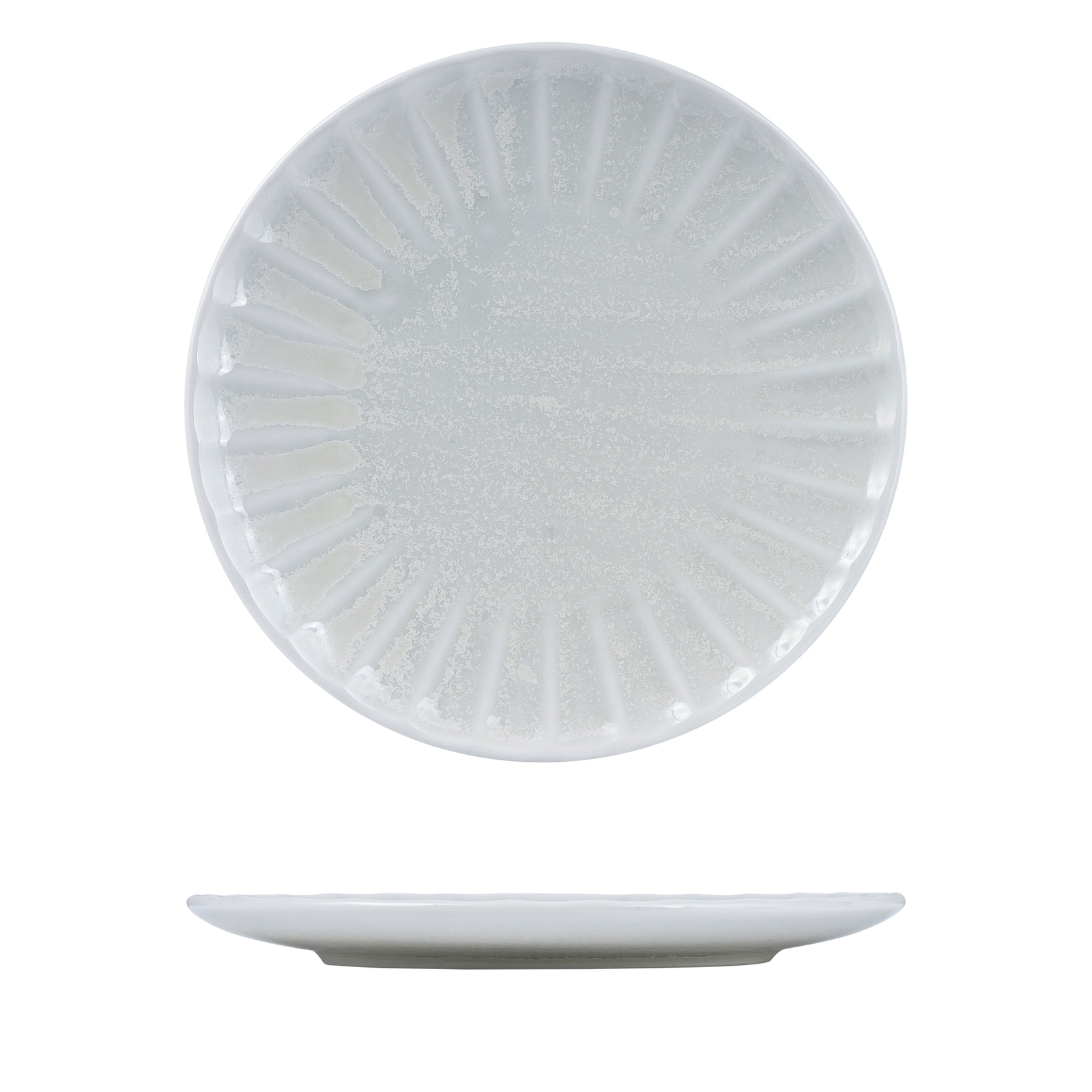 Moda Porcelain Willow Round Plate-260mm Ø Scallop 