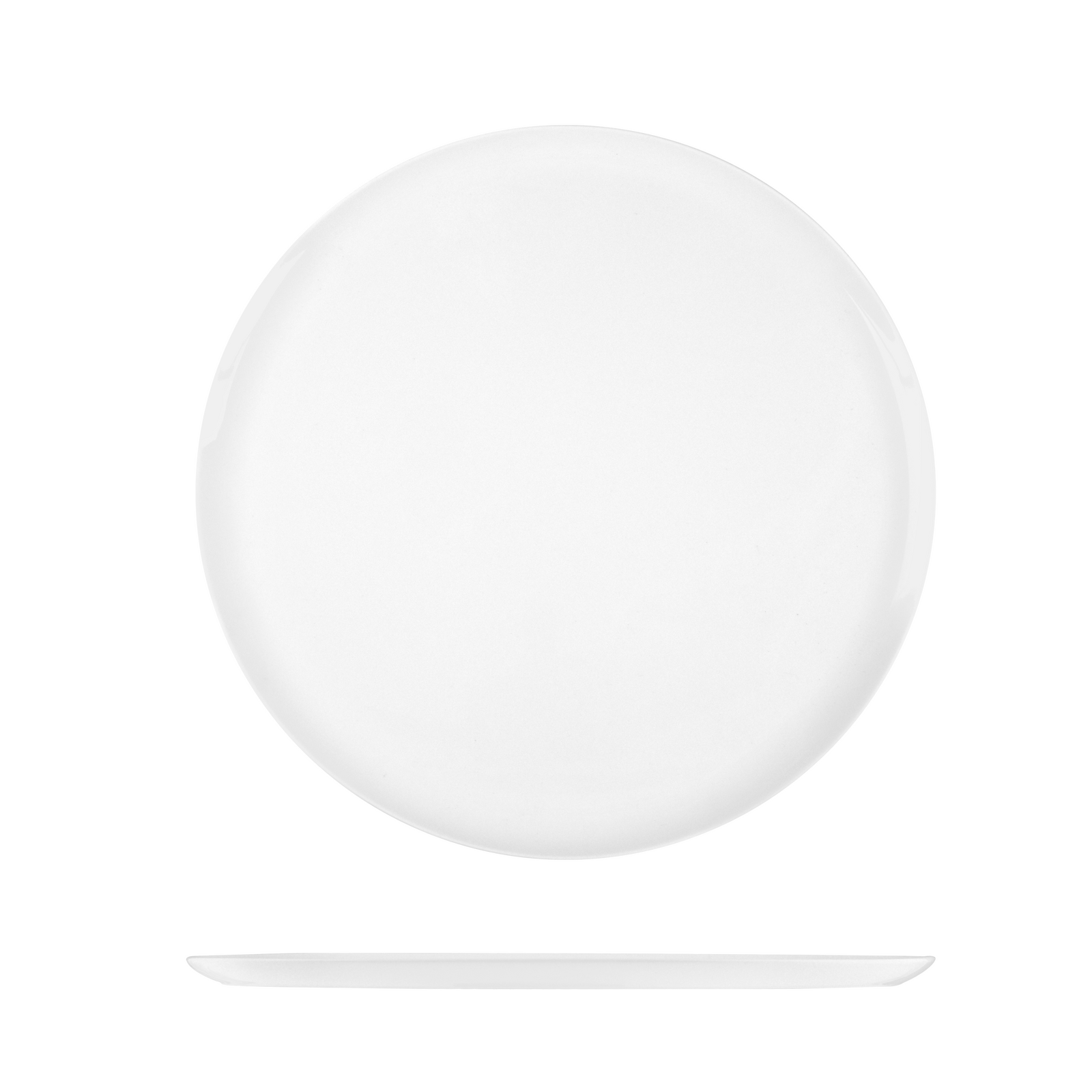 Porland Grazia Flat Plate-270mm Ø White