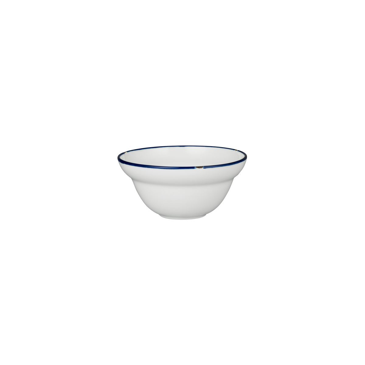 Luzerne Tintin Round Bowl 150mm Ø | 300mL White W/Navy Line