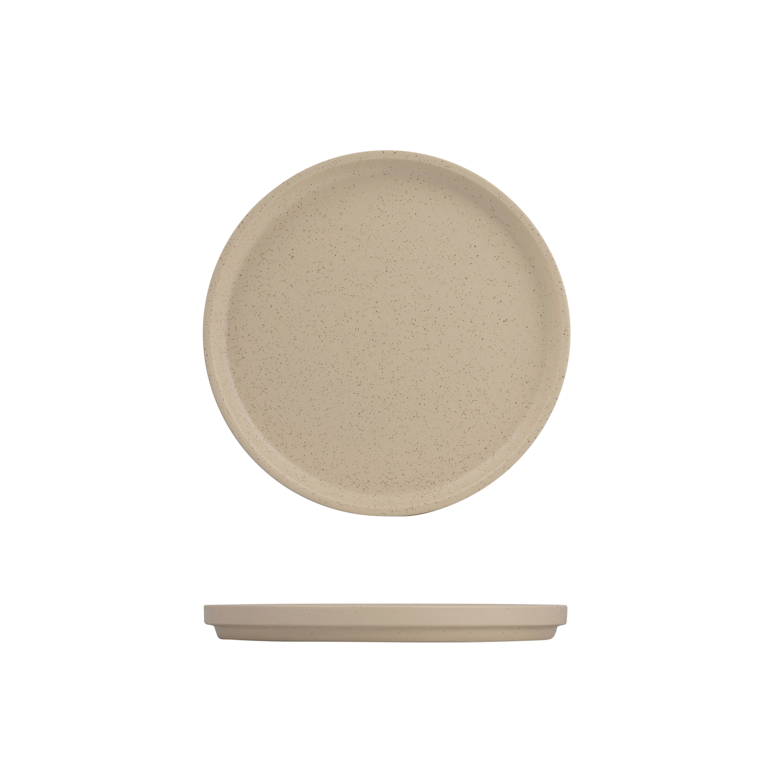 Luzerne Dune Stackable Round Plate 235mm Ø Clay