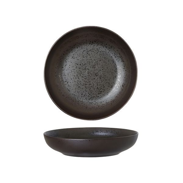 Luzerne Lava Round Share Bowl-210mm Ø | 1000mL Matt Black