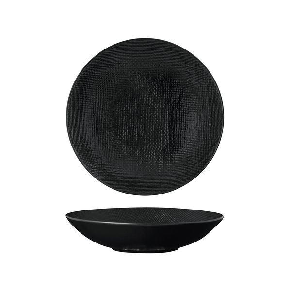 Luzerne Linen Round Share Bowl-230mm Ø | 1100mL Matt Black