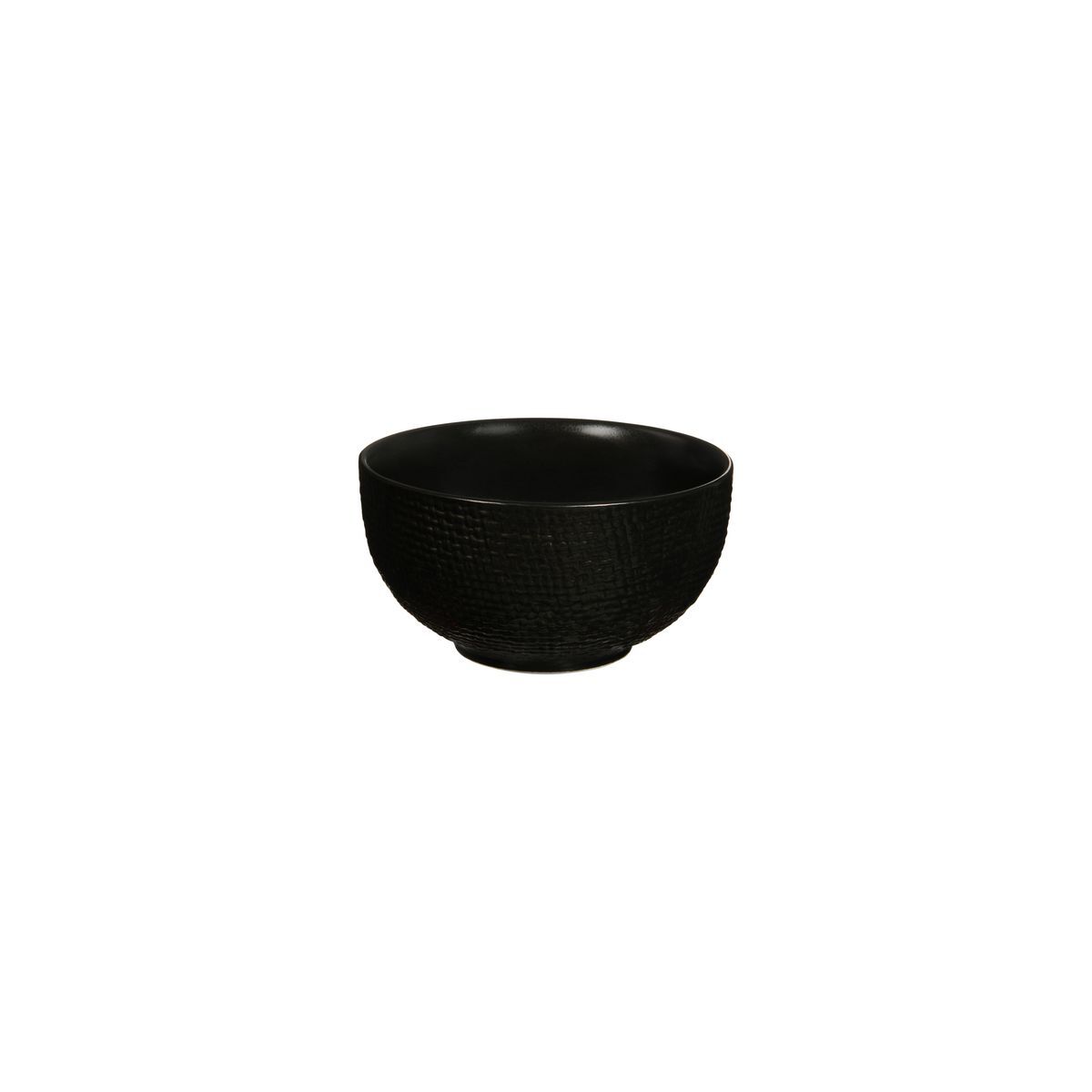 Luzerne Linen Round Bowl-110mm Ø | 300mL Matt Black