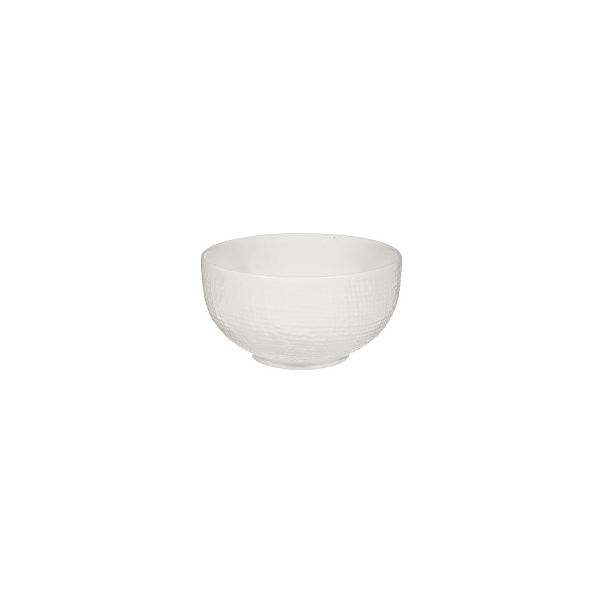 Luzerne Linen Round Bowl-110mm Ø | 300mL Matt White