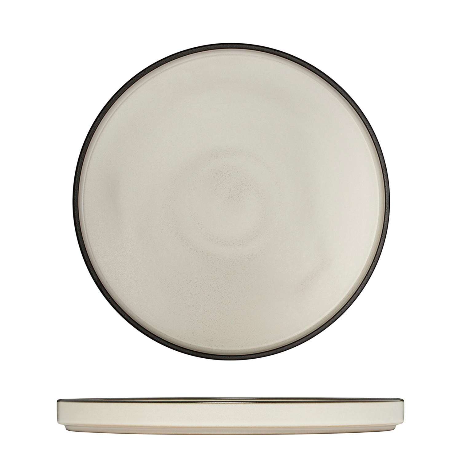 Luzerne Mod Round Stackable Plate - 235mm Ø Dusted White