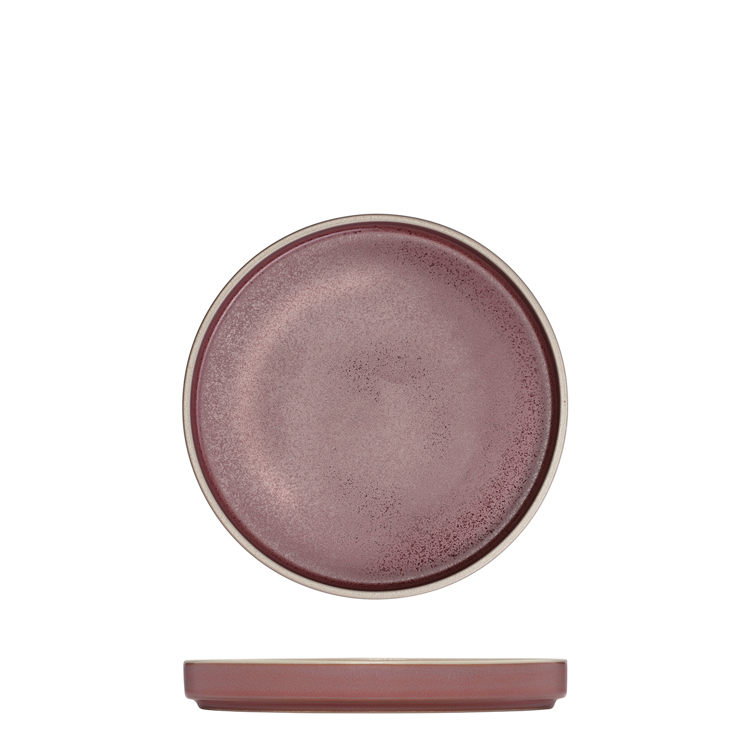 Luzerne Mod Round Stackable Plate - 160mm Ø Smokey Plum