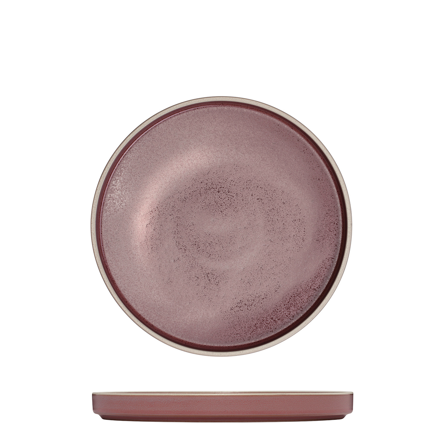 Luzerne Mod Round Stackable Plate - 200mm Ø Smokey Plum