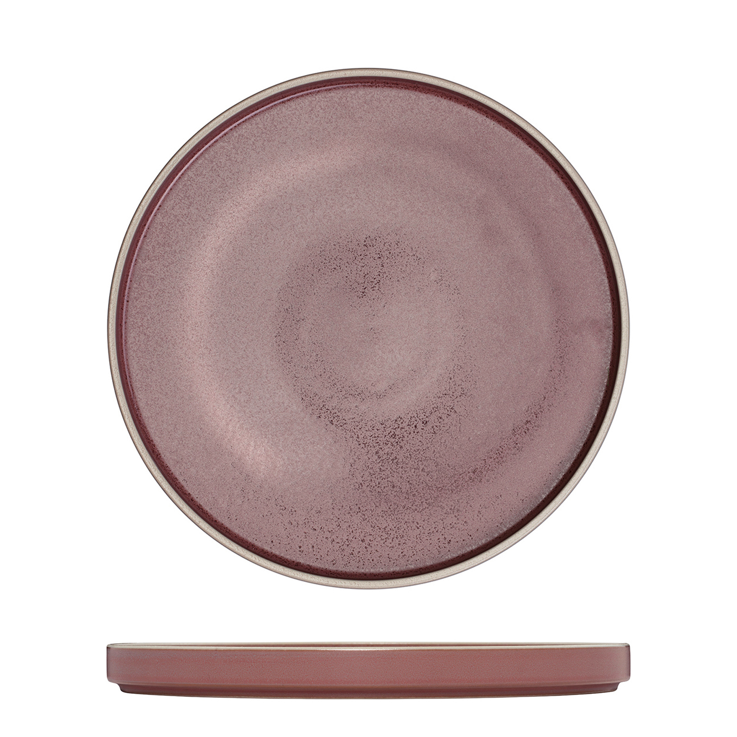 Luzerne Mod Round Stackable Plate - 235mm Ø Smokey Plum