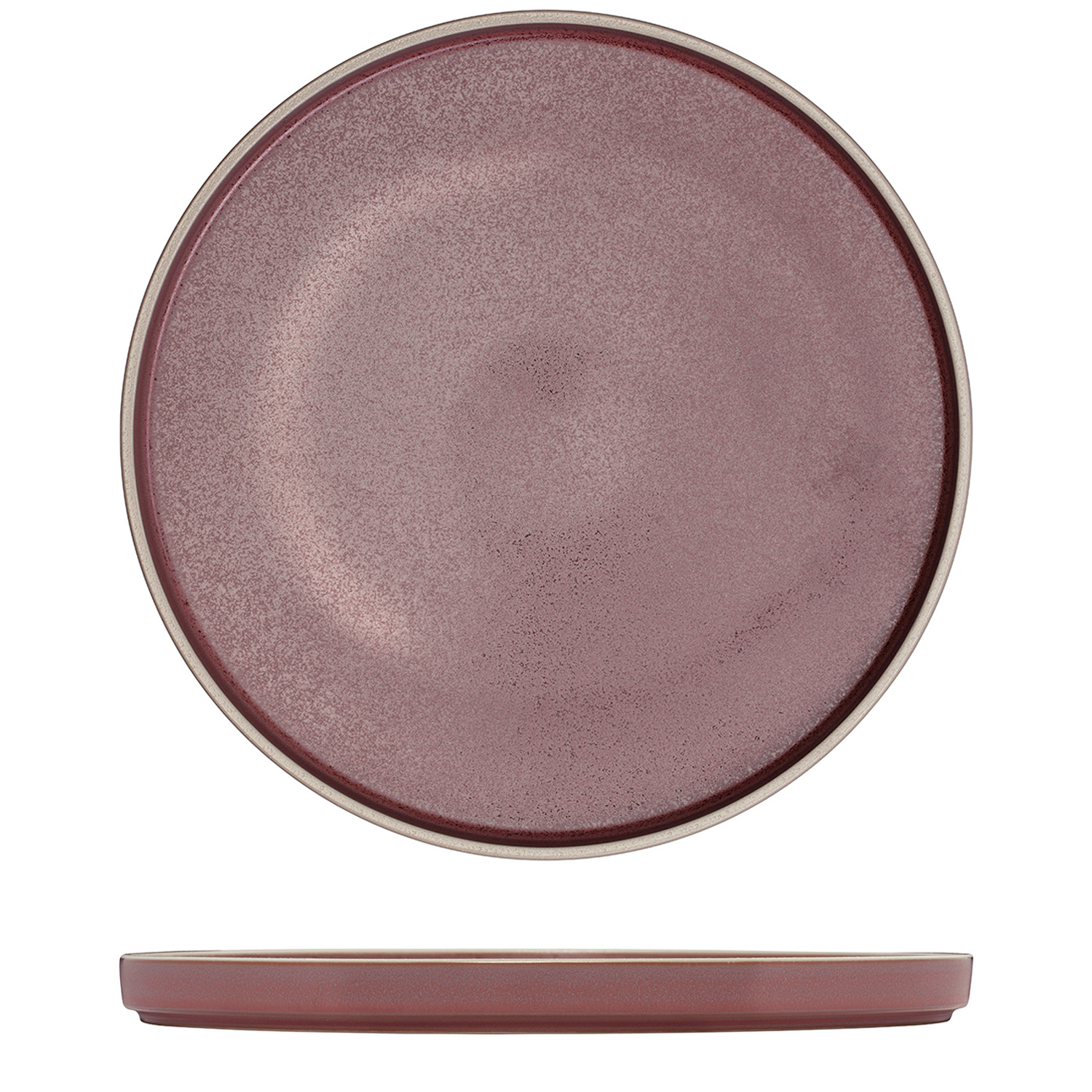 Luzerne Mod Round Stackable Plate - 270mm Ø Smokey Plum