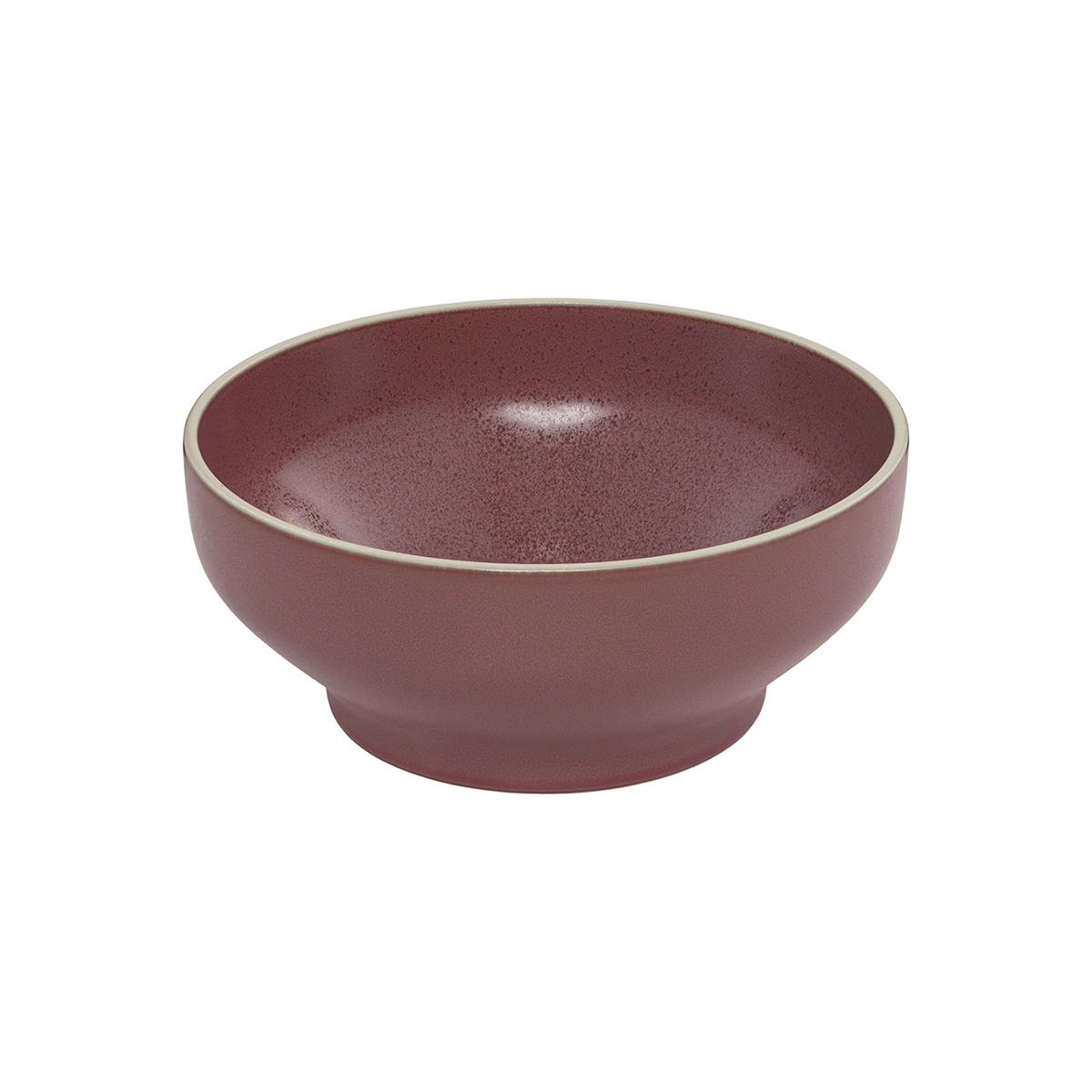 Luzerne Mod Round Bowl - 182mm Ø |77mm H | 942mL Smokey Plum