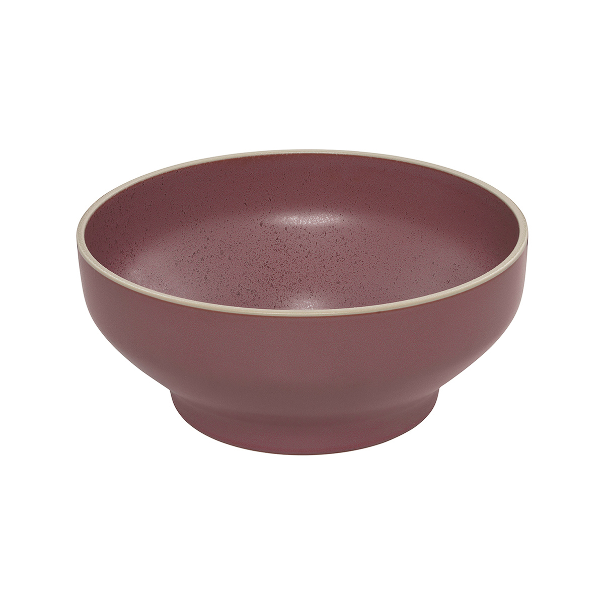 Luzerne Mod Round Bowl - 212mm Ø | 91mm H | 1577mL Smokey Plum