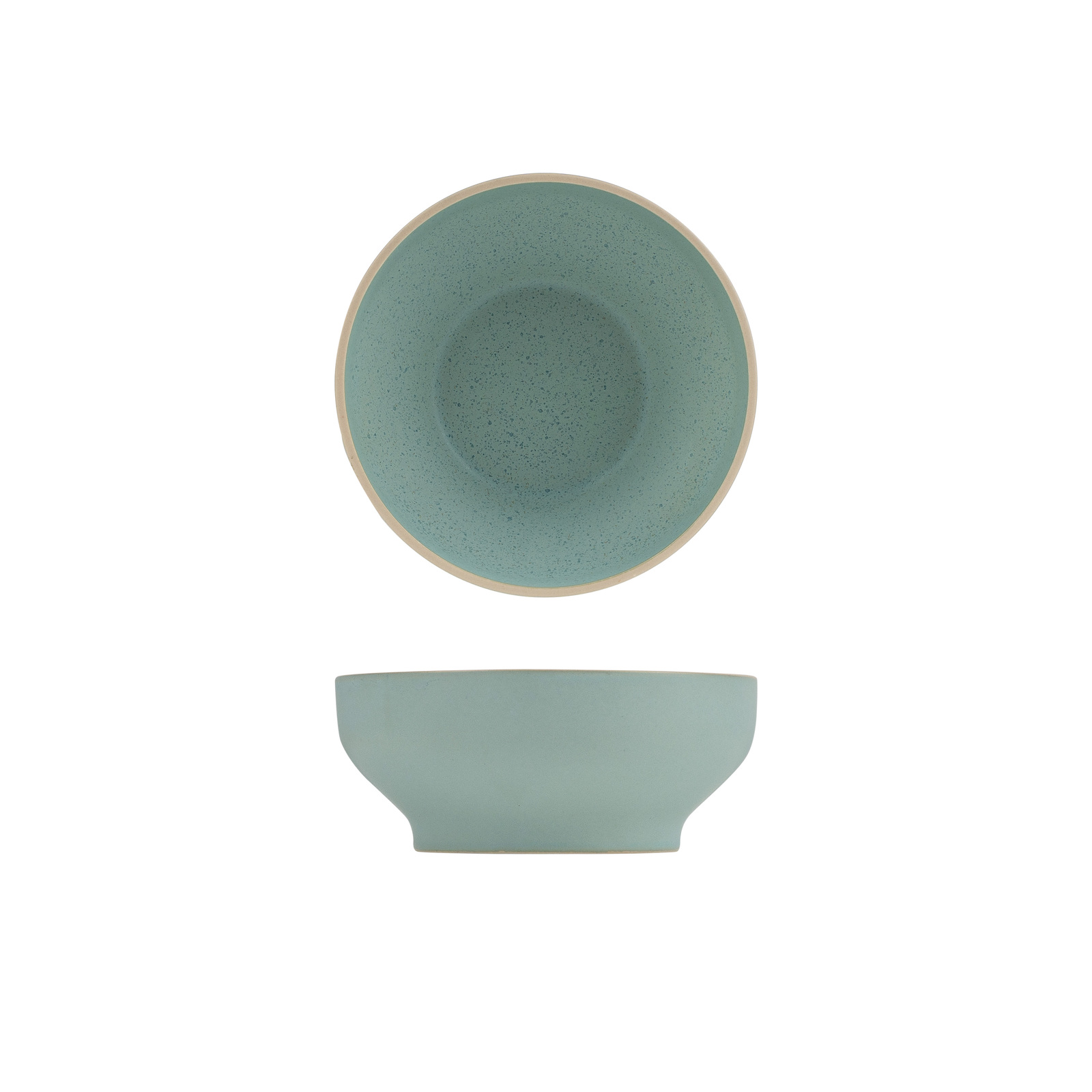 Luzerne Mod Round Bowl - 160X68mm / 630ml Frosted Blue